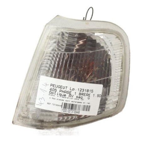 Optique avant secondaire gauche (feux)(clignotant) PEUGEOT 405 Photo n°1