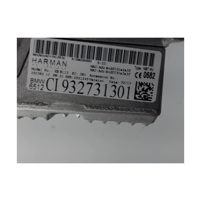 Autoradio d'origine BMW X3 F25