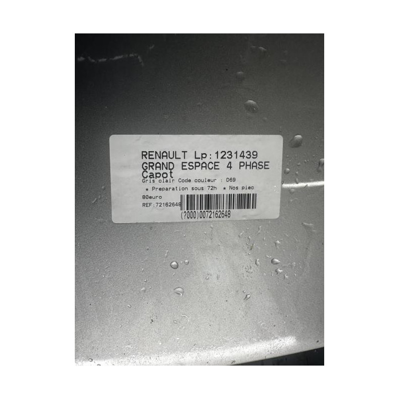 Capot RENAULT GRAND ESPACE 4