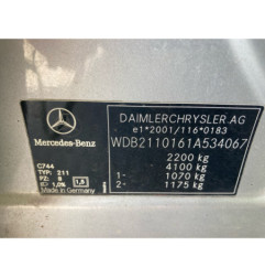 Commande chauffage MERCEDES CLASSE E 211 Photo n°7