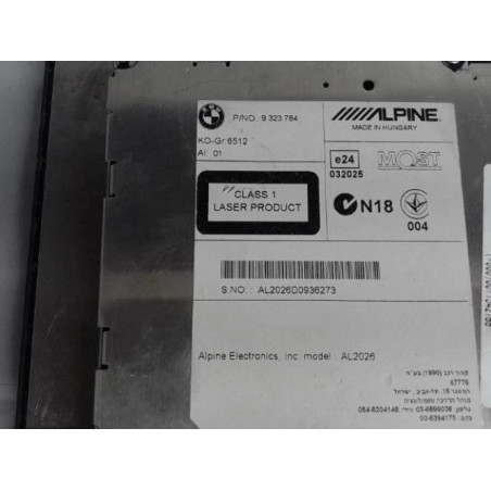 Autoradio d'origine BMW SERIE 1 F20 Photo n°1