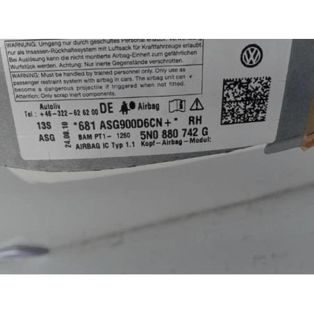 Air bag rideau droit VOLKSWAGEN TIGUAN 1 Photo n°1