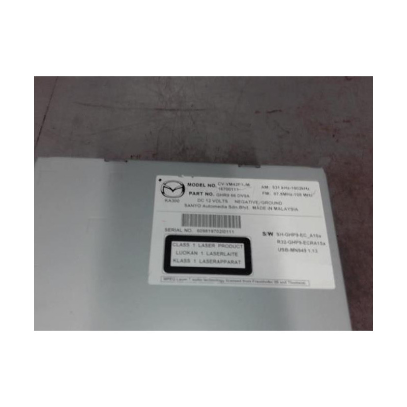 Autoradio d'origine MAZDA 6 3