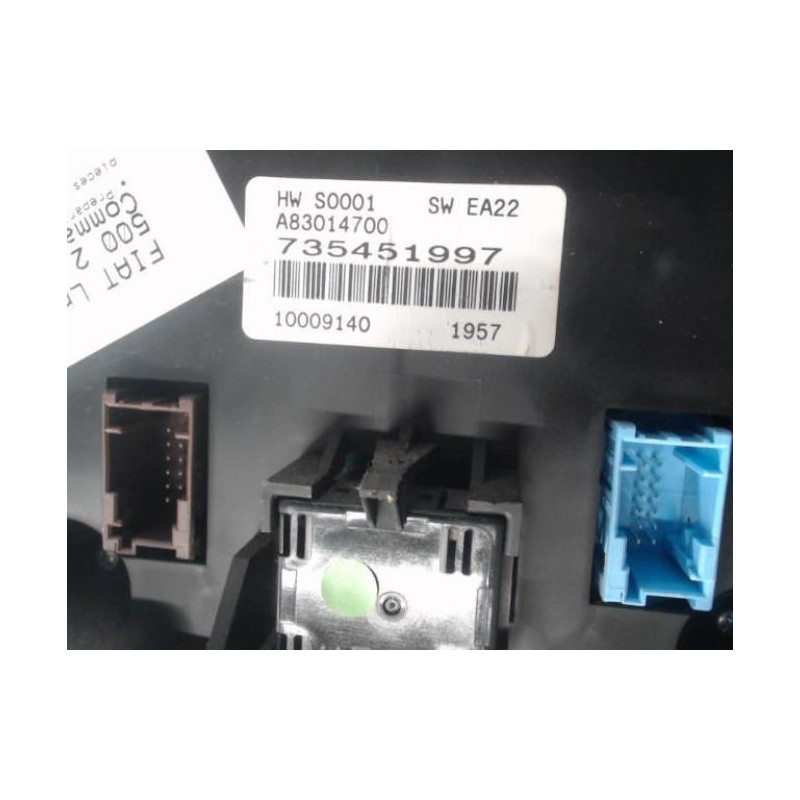 Commande chauffage FIAT 500 2