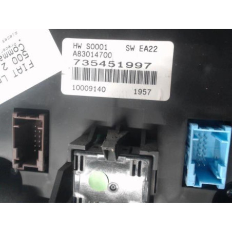 Commande chauffage FIAT 500 2 Photo n°1