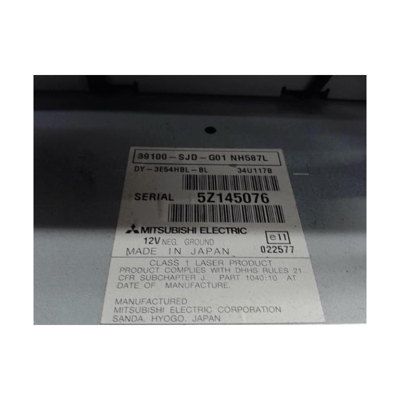 Autoradio d'origine HONDA FR-V