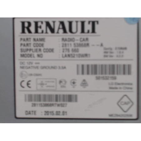 Autoradio d'origine RENAULT CLIO 4 Photo n°1