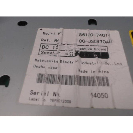 Autoradio d'origine TOYOTA IQ