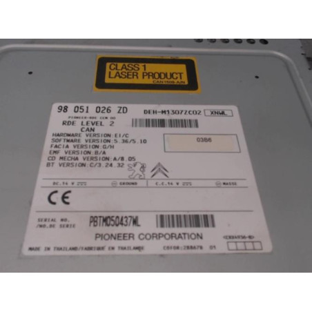 Autoradio d'origine PEUGEOT 208 1