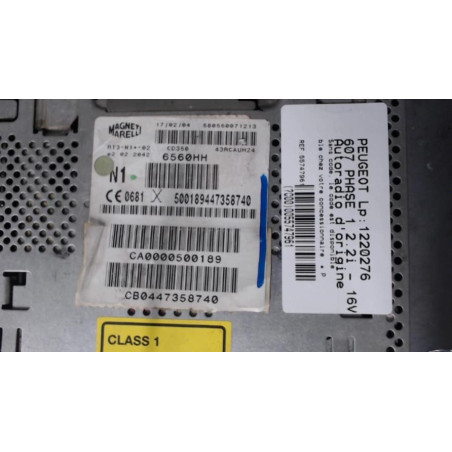 Autoradio d'origine PEUGEOT 607 Photo n°1