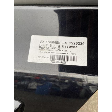 Porte arriere gauche VOLKSWAGEN GOLF 6 Photo n°1