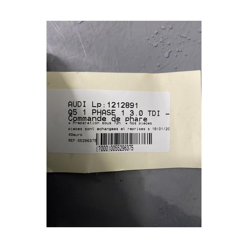 Commande de phare AUDI Q5 1