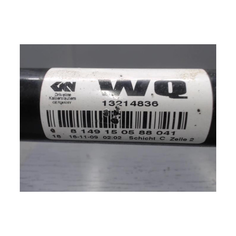 Cardan gauche (transmission) OPEL ZAFIRA B