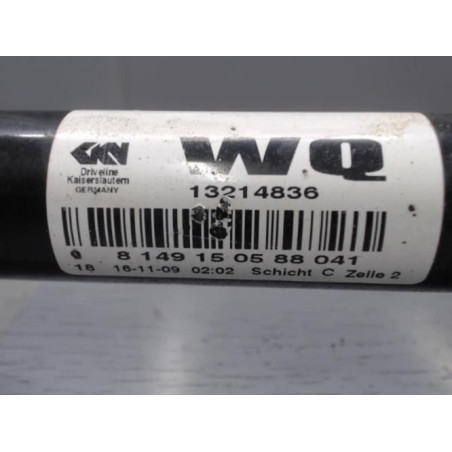 Cardan gauche (transmission) OPEL ZAFIRA B Photo n°1