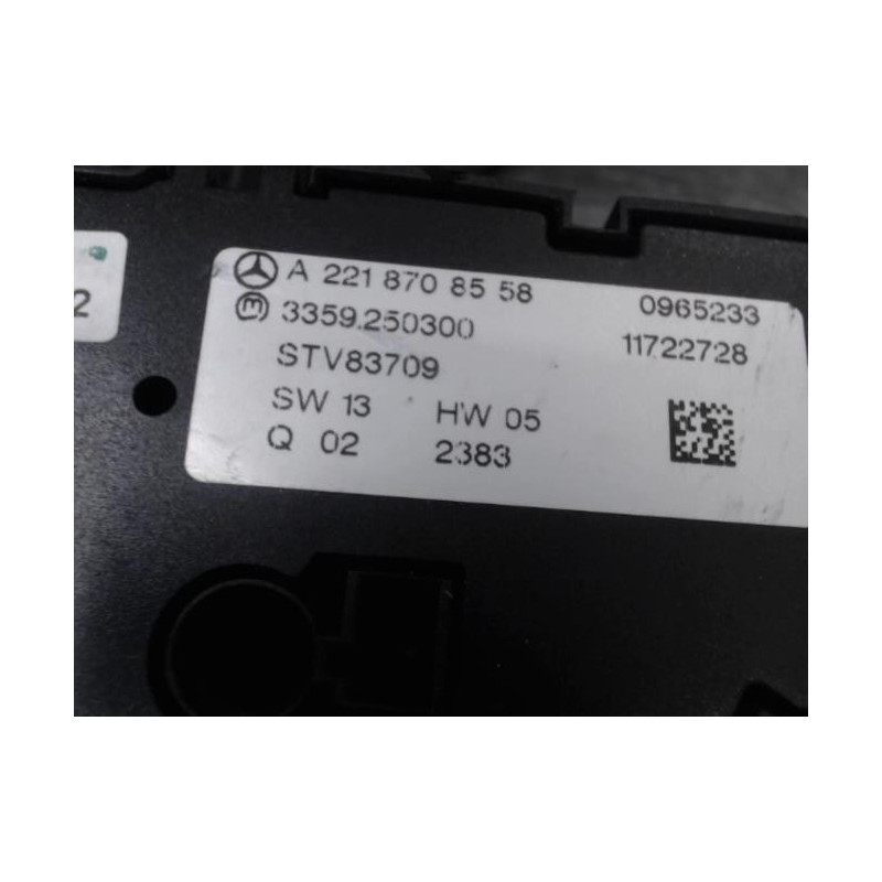 Commande de reglage de siege MERCEDES CLASSE S 221