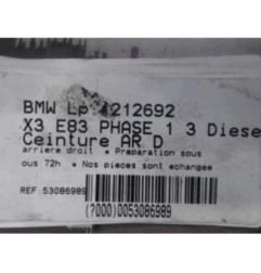 Ceinture arriere droit BMW X3 E83