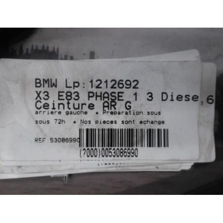 Ceinture arriere gauche BMW X3 E83