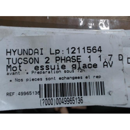 Moteur essuie glace avant HYUNDAI TUCSON 2 Photo n°1