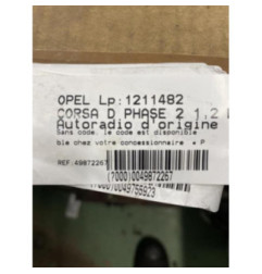 Autoradio d'origine OPEL CORSA D Photo n°1