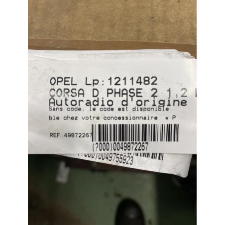 Autoradio d'origine OPEL CORSA D Photo n°1