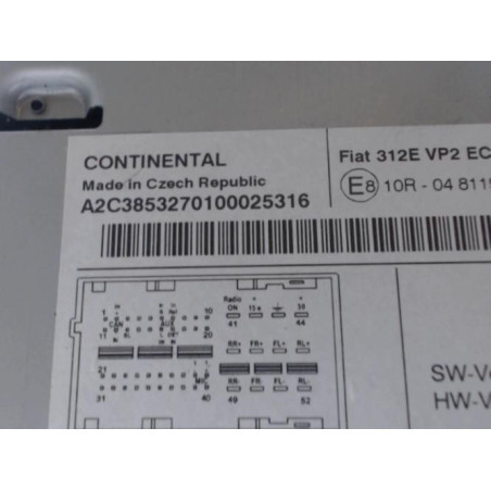 Autoradio d'origine FIAT 500 2 Photo n°1