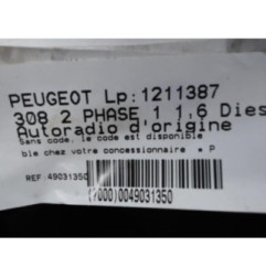 Autoradio d'origine PEUGEOT 308 2 Photo n°6