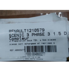 Compteur RENAULT SCENIC 3 Photo n°3