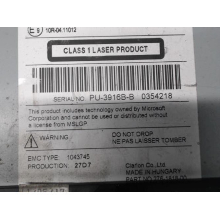 Autoradio d'origine PEUGEOT 208 1