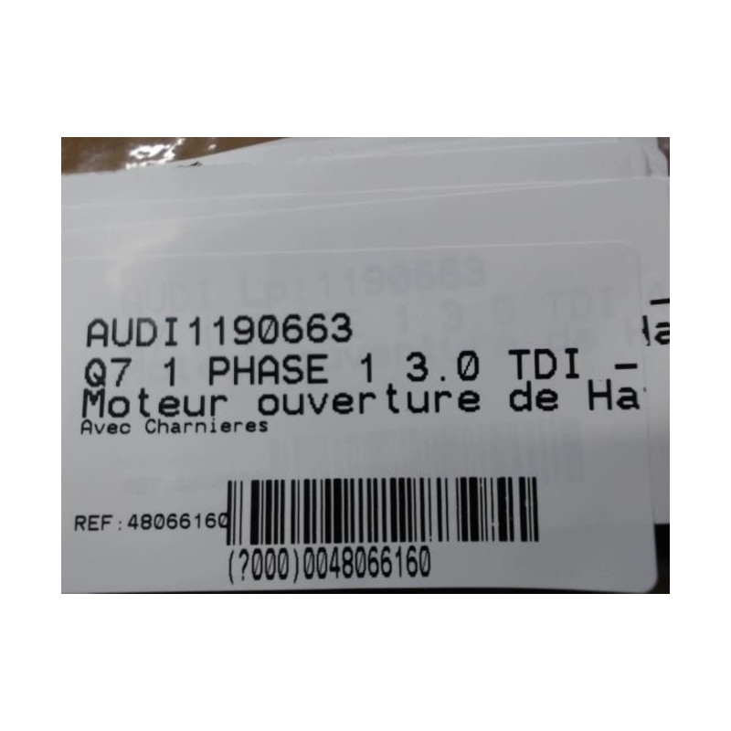 Moteur ouverture de Coffre/Malle/Hayon AUDI Q7 1