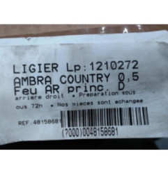 Feu arriere principal droit (feux) LIGIER AMBRA