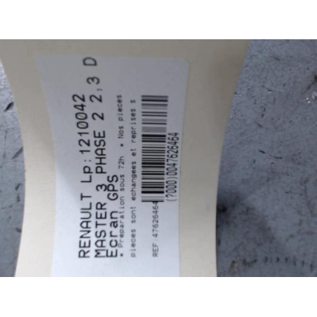 Ecran GPS RENAULT MASTER 3 Photo n°1
