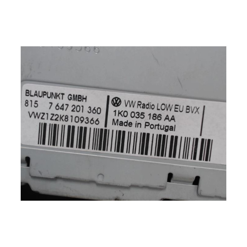 Autoradio d'origine VOLKSWAGEN TOURAN 1