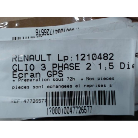 Ecran GPS RENAULT CLIO 3 Photo n°1