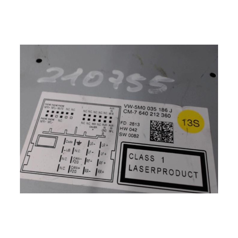 Autoradio d'origine VOLKSWAGEN POLO 5