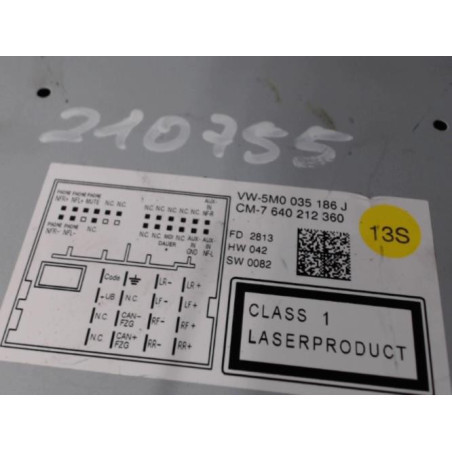 Autoradio d'origine VOLKSWAGEN POLO 5 Photo n°1