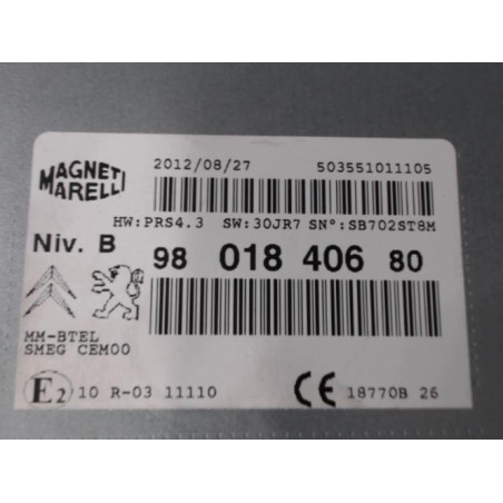 Autoradio d'origine PEUGEOT 208 Photo n°1