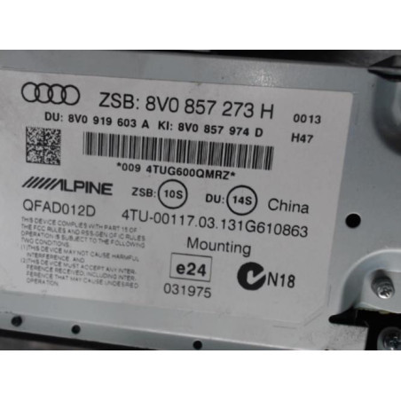 Ecran GPS AUDI A3 3