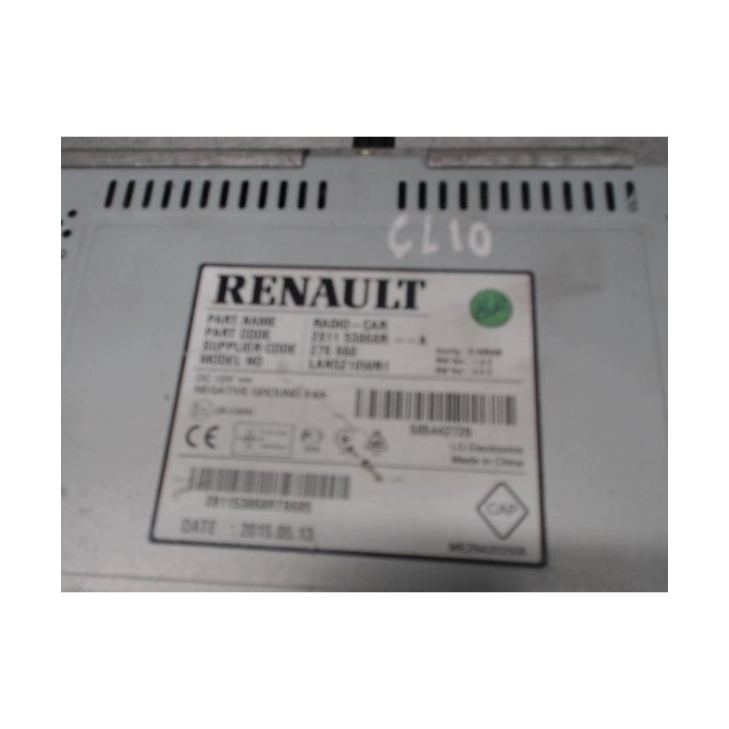 Autoradio d'origine RENAULT CLIO 4