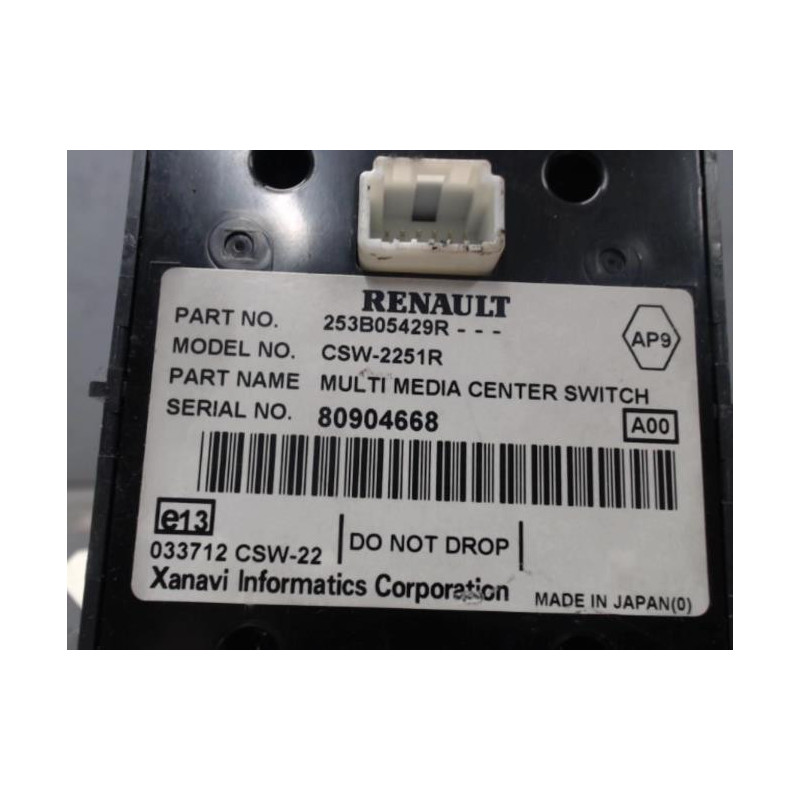 Commande GPS RENAULT SCENIC 2