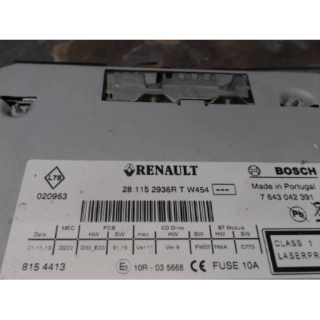 Autoradio d'origine RENAULT SCENIC 3