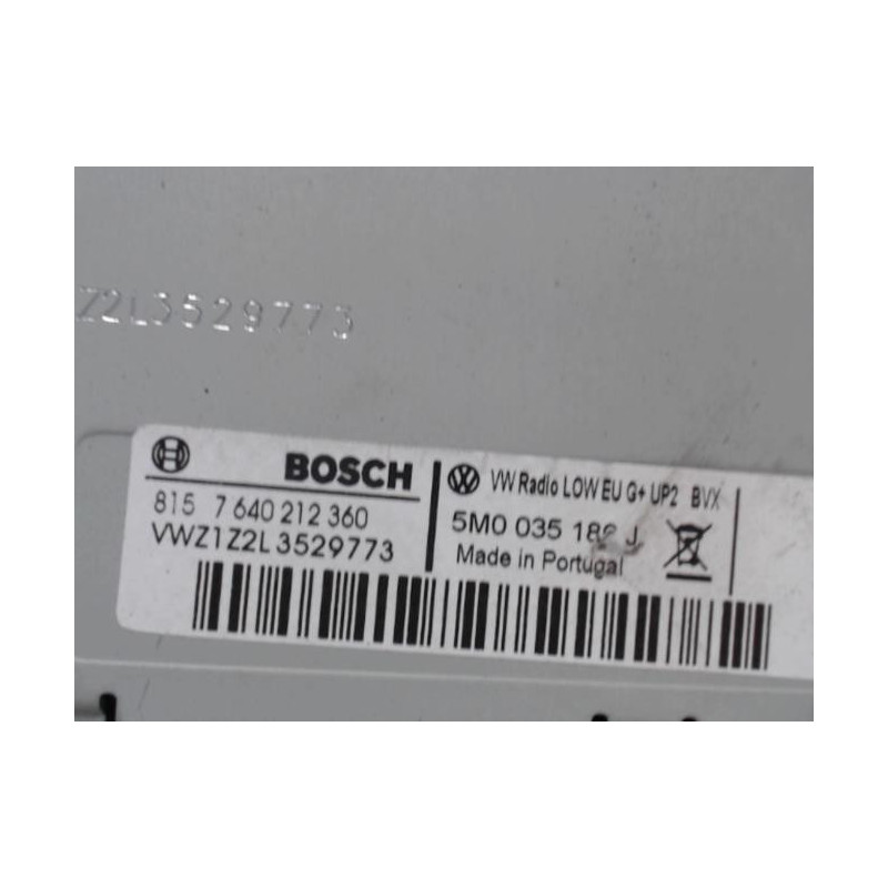 Autoradio d'origine VOLKSWAGEN POLO 5