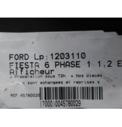 Afficheur FORD FIESTA 6 Photo n°1