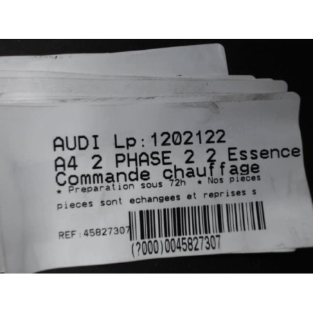 Commande chauffage AUDI A4 2
