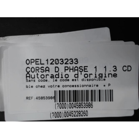 Autoradio d'origine OPEL CORSA D Photo n°1
