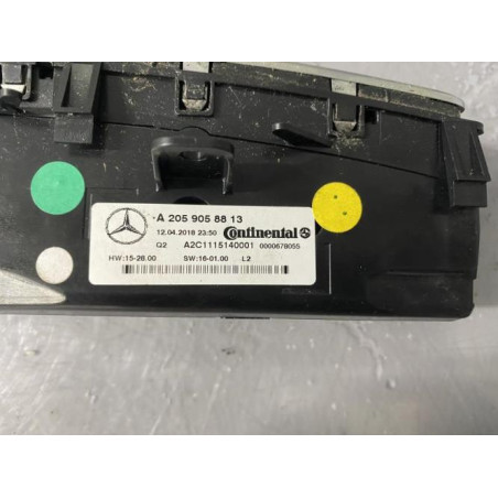 Commande chauffage MERCEDES CLASSE C 205 Photo n°1
