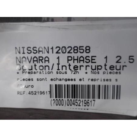 Bouton/Interrupteur NISSAN NAVARA 1 Photo n°1