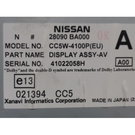Ecran GPS NISSAN PRIMERA 4