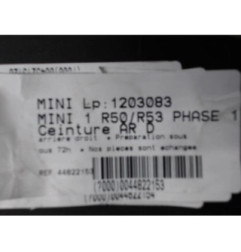 Ceinture arriere droit MINI MINI 1 R50/R53 Photo n°1