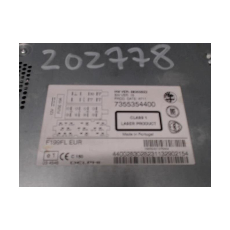 Autoradio d'origine FIAT PUNTO EVO 3