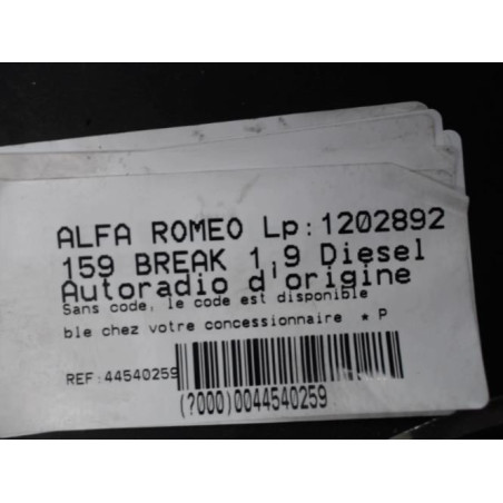 Autoradio d'origine ALFA ROMEO 159